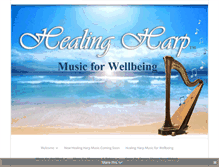 Tablet Screenshot of healing-harp-for-wellbeing.com